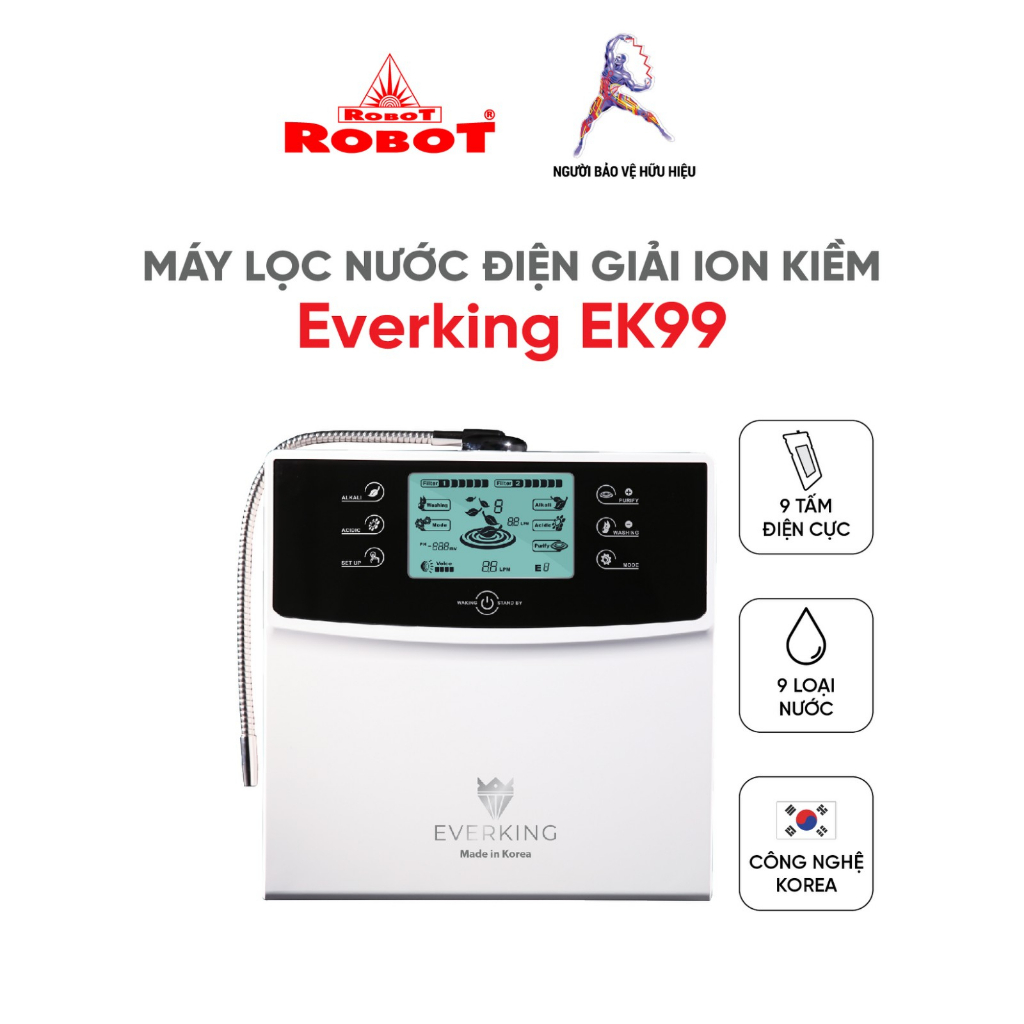 Máy Lọc Nước Điện Giải Ion Kiềm EVERKING EK-99 - Made In Korea
