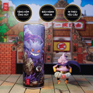 Bình nước gengar - pokemon giữ nhiệt - ly giữ nhiệt gengar - bình giữ nhiệt gengar - 600ml - inox 304