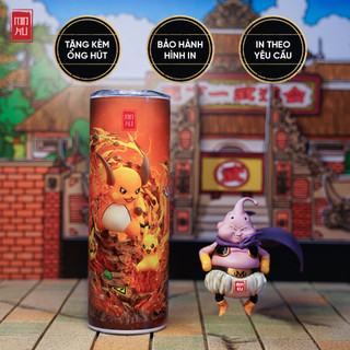 Bình nước pikachu - pokemon cốc giữ nhiệt - ly giữ nhiệt pikachu - bình giữ nhiệt pikachu - 600ml