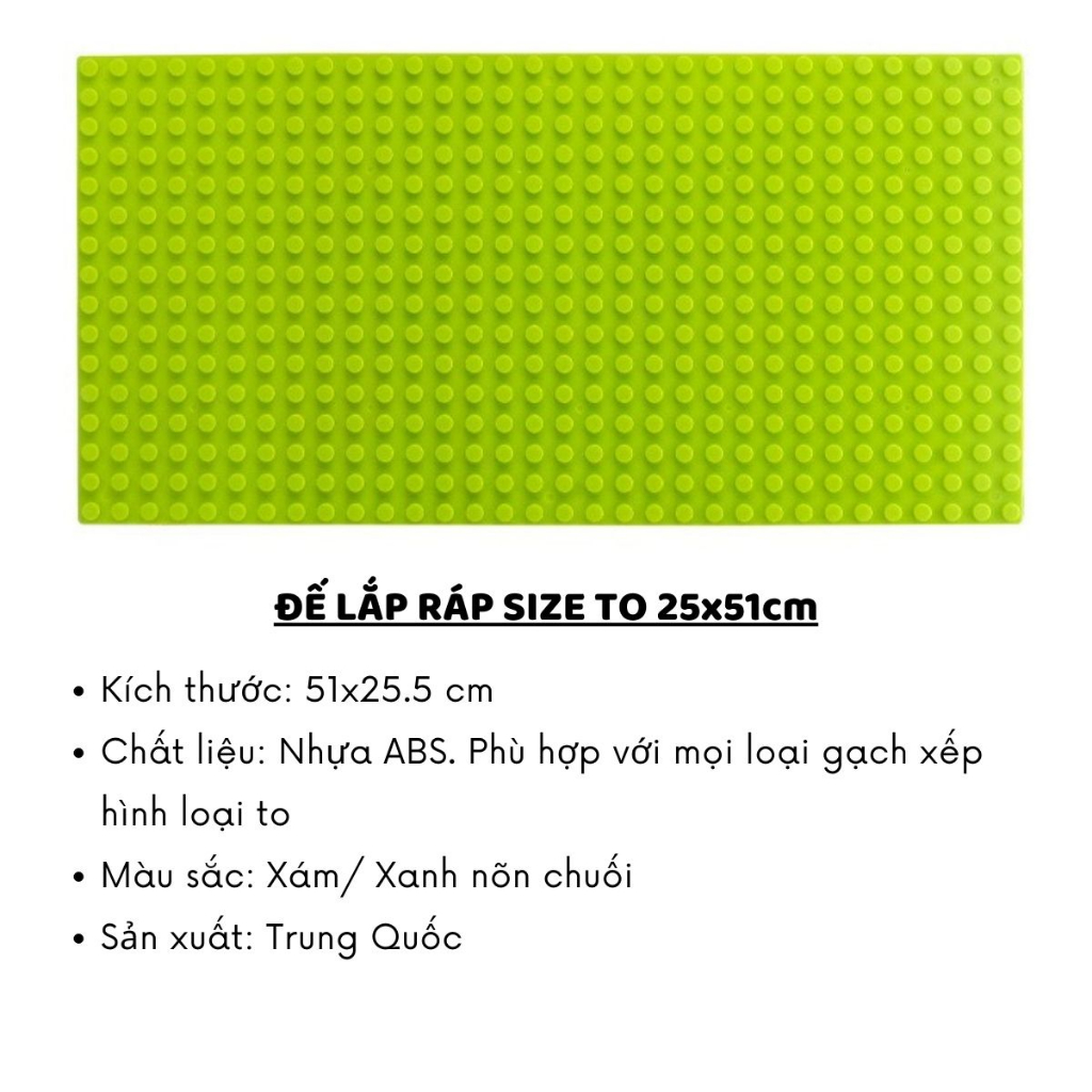 Đế lắp ráp, tấm nền base loại gạch to 25,5 x 51cm