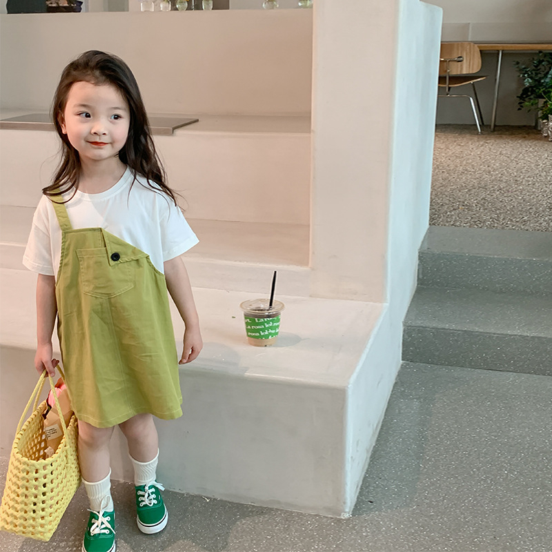 Váy giả yếm bé gái từ 8-35kg phong cách cá tính chính hãng Ambb Kids mã U082
