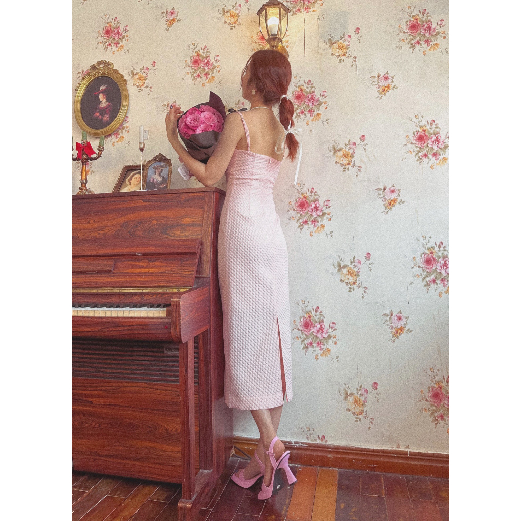 Đầm hồng pastel Lovesick Dress Gem Clothing SP060807