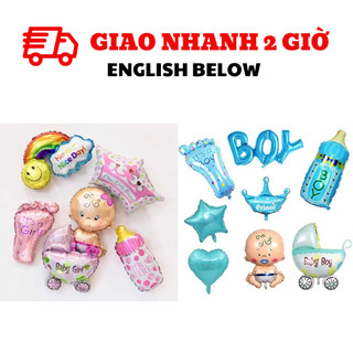 Bộ bóng trang trí tiệc thông báo giới tính tbgt44