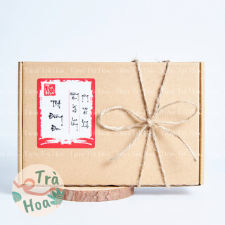 Hộp Trà Đường Đen 6 gói ( Đường đen, gừng, hoa hồng, kỷ tử, táo đỏ, long nhãn)