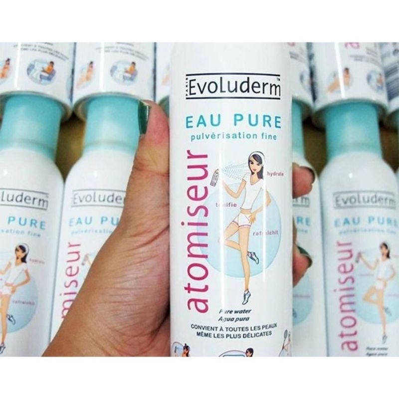 Xịt khoáng Evoluderm giúp dưỡng ẩm cấp nước và làm dịu da Atomiseur Eau Pure 150ml | BigBuy360 - bigbuy360.vn