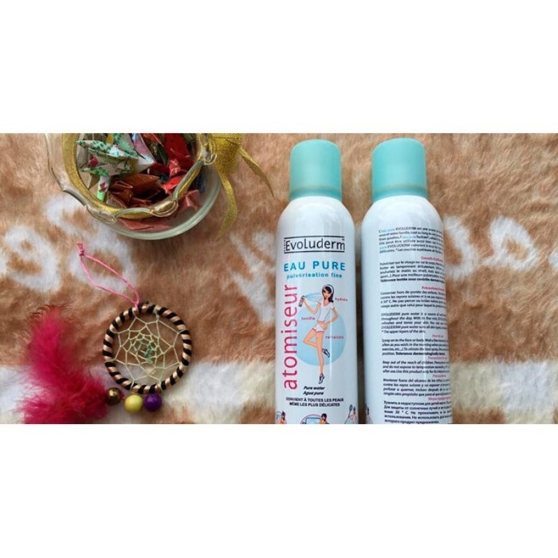 Xịt khoáng Evoluderm giúp dưỡng ẩm cấp nước và làm dịu da Atomiseur Eau Pure 150ml | BigBuy360 - bigbuy360.vn