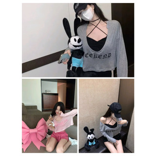 Áo thun Croptop body cuốn biên phối cúc nhiều màu.