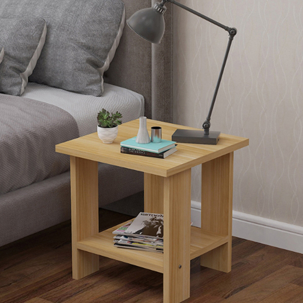 Bàn trà sofa, kệ đầu giường đa tầng hiện đại 40x40 Vân Gỗ chính hãng COMIN DECOR