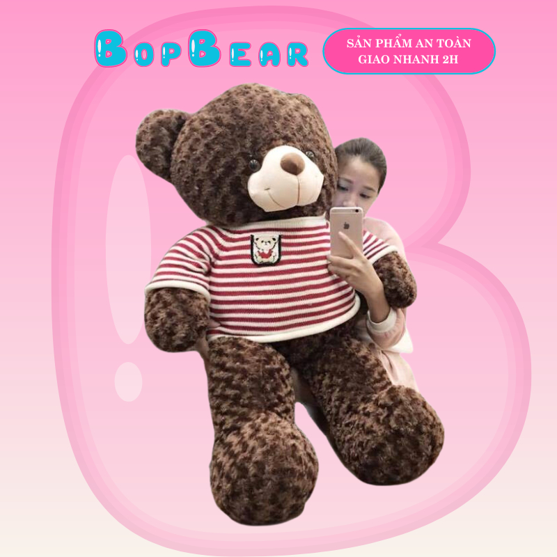 Gấu Bông Teddy Kích Thước 1m Hàng Cao Cấp, Teddy 1m - BopBear