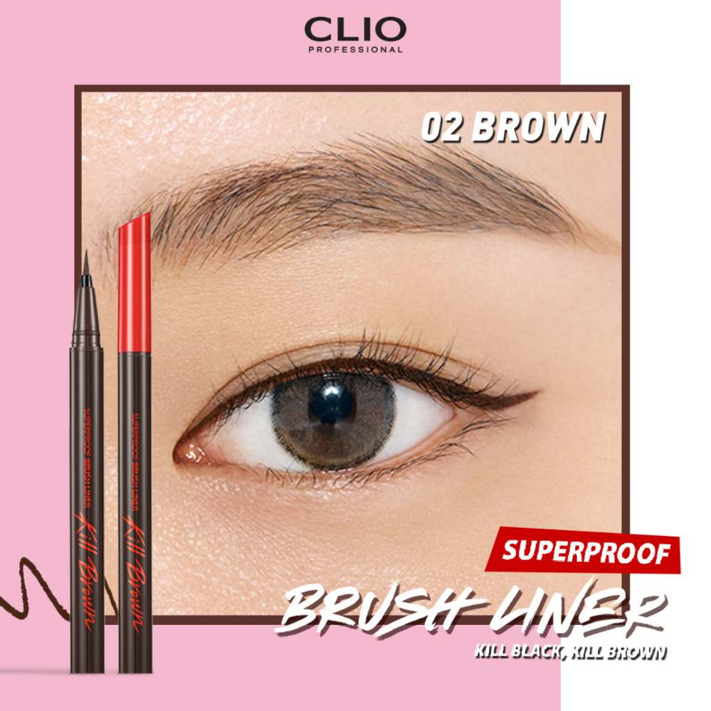 Bút Kẻ Viền Mắt Chống Trôi Clio Superproof Brush Liner 0.55ml