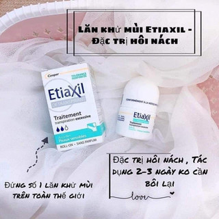 Lăn khử mùi Etiaxil Pháp 15ml khử mùi giảm mồ hôi hiệu quả