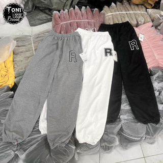 (4.7sao) Quần Dài Nỉ Ngoại R Unisex nam nữ (QD1100 - Ảnh thật)