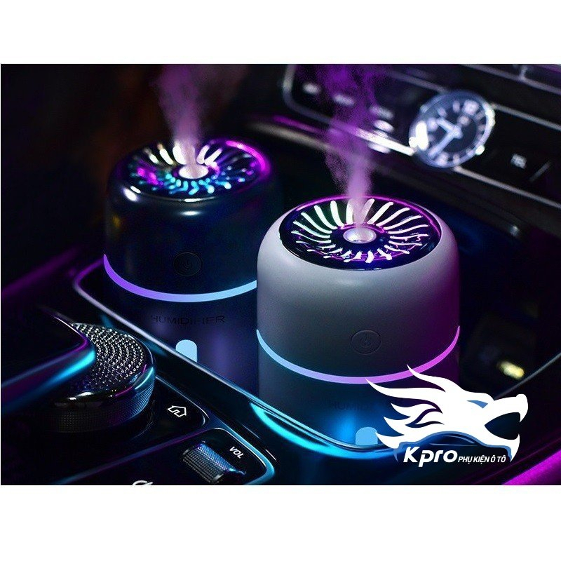 Máy tạo độ ẩm, máy xông tinh dầu, máy phun tinh dầu sử dụng pin sạc cho ô tô - Hàng Kpro chất lượng cao