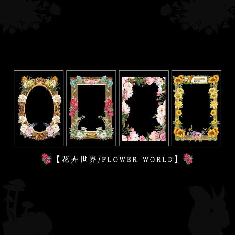 Sticker trang tí Scrapbook, sổ, vở