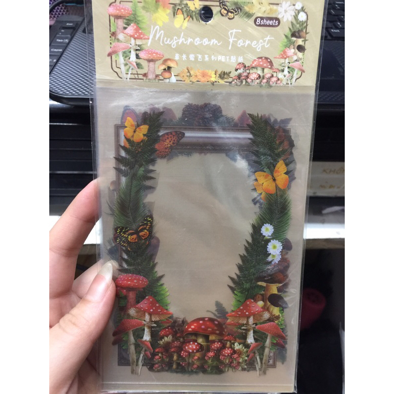 Sticker trang tí Scrapbook, sổ, vở
