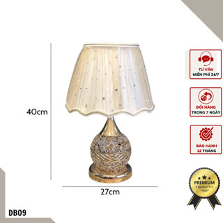 Đèn ngủ để bàn Tân cổ điển DB09 pha lê cao cấp mang cả không gian lãng mạn tới phòng ngủ của bạn