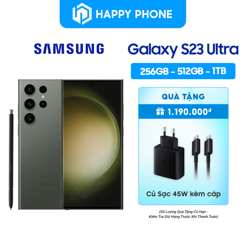 Điện thoại Samsung Galaxy S23 Ultra - Hàng Chính Hãng, Mới 100%, Nguyên seal