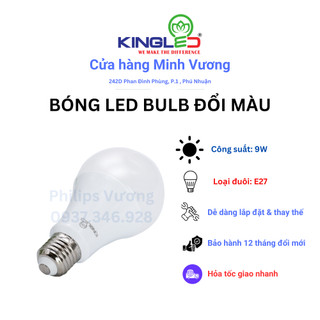 Bóng Led bulb đuôi E27 Kingled 3 chế độ màu