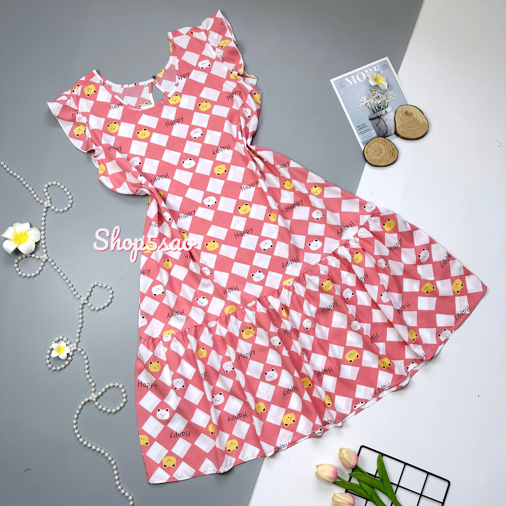 Váy lanh - Đầm tole mặc nhà SHOP5SAO đuôi cá BIGSIZE (52-70kg) | BigBuy360 - bigbuy360.vn