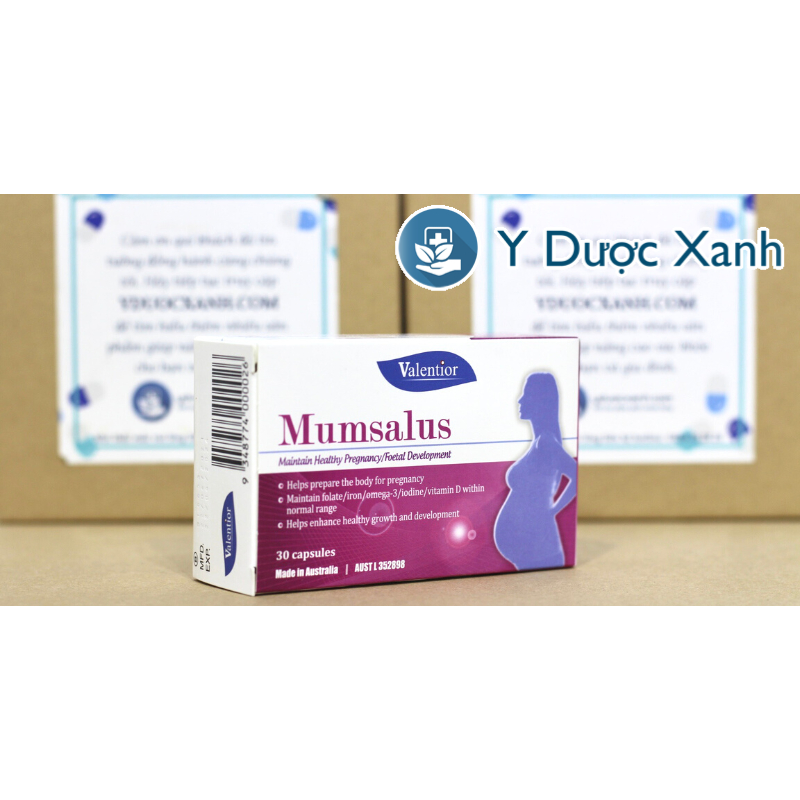 Mua  MUMSALUS, 30 viên, Viên uống bổ sung vitamin, sắt cho bà bầu - Y Dược Xanh