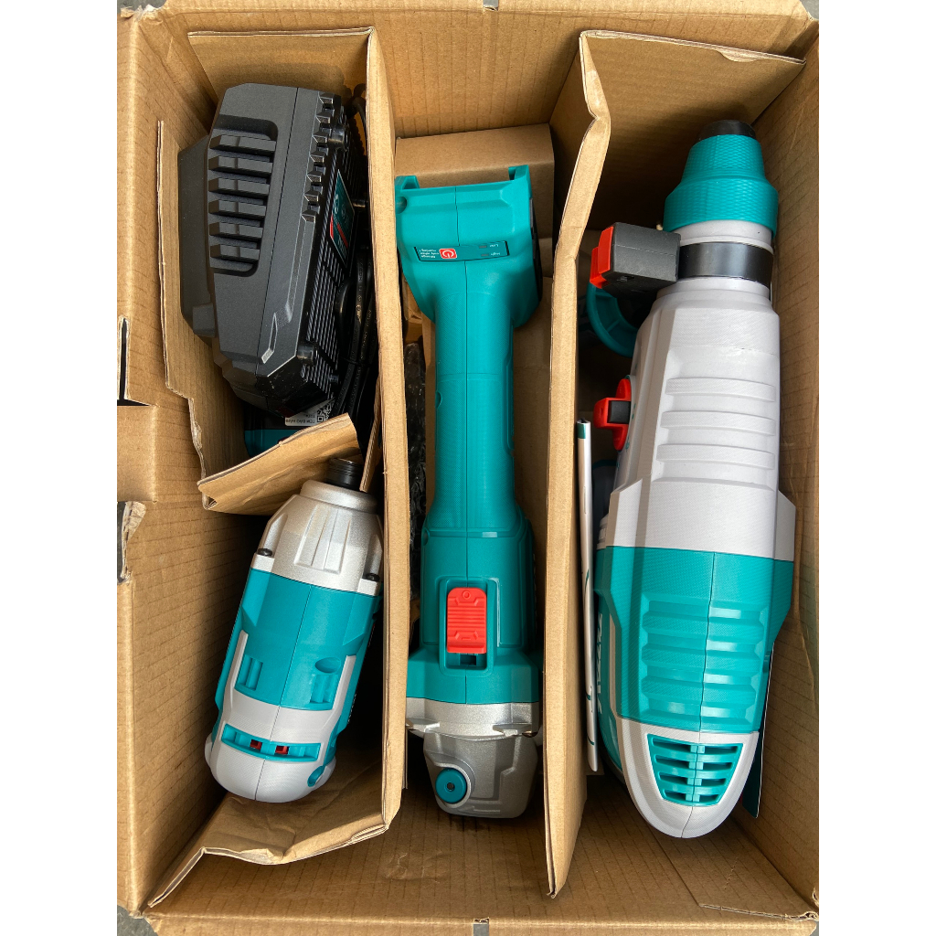 TOSLI2301510 Bộ combo 3 máy khoan động lực , máy mài góc và máy siết vít dùng pin 20v Total