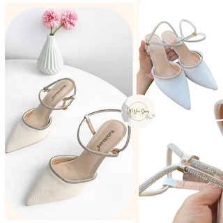 Giày cao gót quai đá vp shoes mã v26 - gót trụ 5p