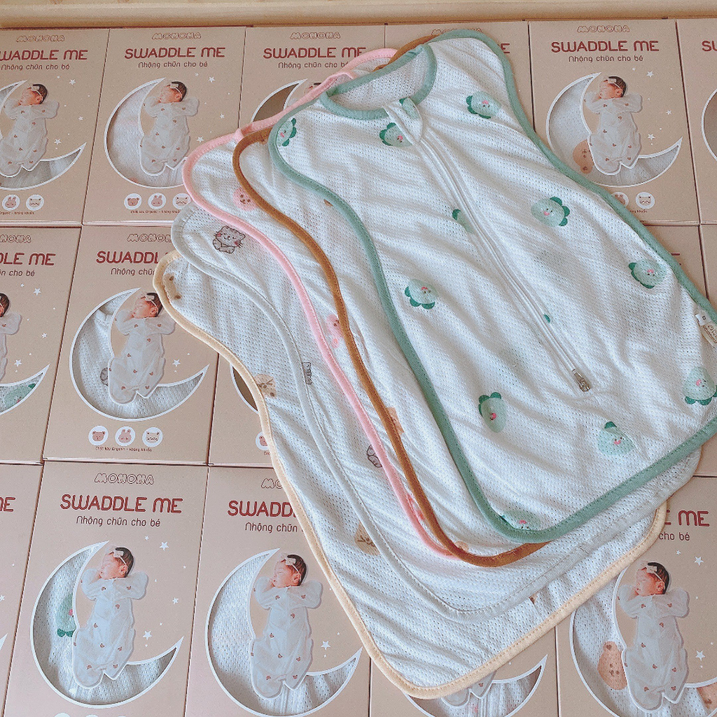 Kén Nhộng Chũn Vải Mesh Thoáng Khí / Vải Cotton MONONA Cho Bé