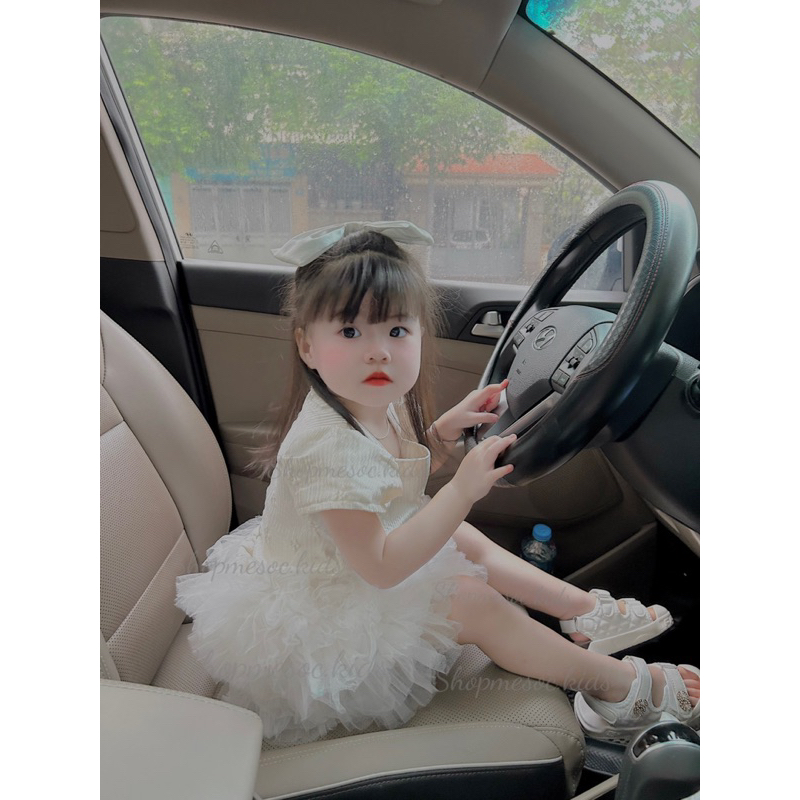 Váy bé gái,Váy tácta ren xoè bồng đuôi cá cho bé gái V0121