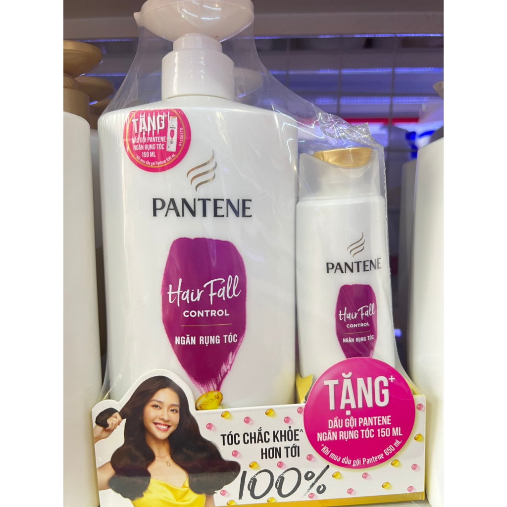 Dầu gội đầu Pantene 650ml tặng dầu gội 150ml