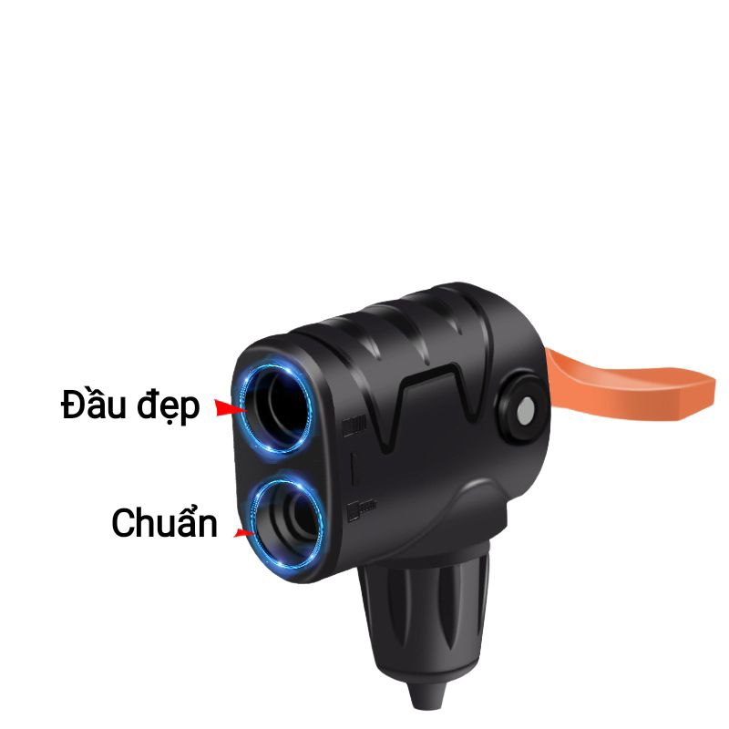Đầu bơm xe máy, xe đạp, đầu vòi bơm .Kèm theo 3 vòi