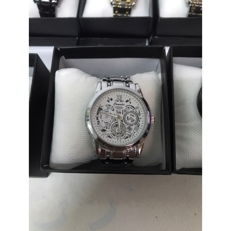 Đồng Hồ Nam Rolex chính hãng làm từ thép không gỉ. Mặt Đồng Hồ Chống nước Chống xước