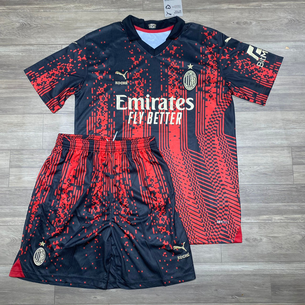 Bộ Quần Áo bóng đá CLB AC Milan 22/23 - Hàng Super Thái Chuẩn thi đấu