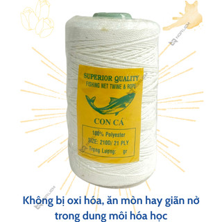 Dây nhợ (Chỉ nhợ) Câu cá, xây dựng (50gr; 100gr; 200gr; 500gr)