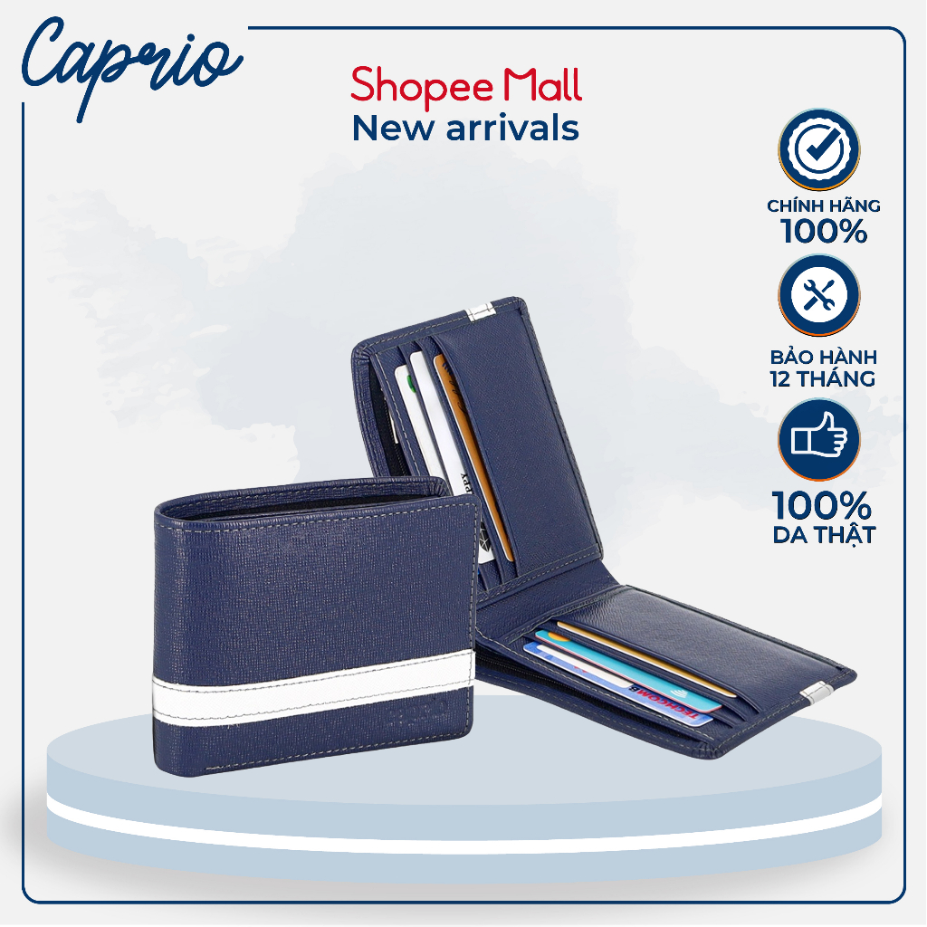Ví nam Caprio Saffiano cao cấp, sang trọng