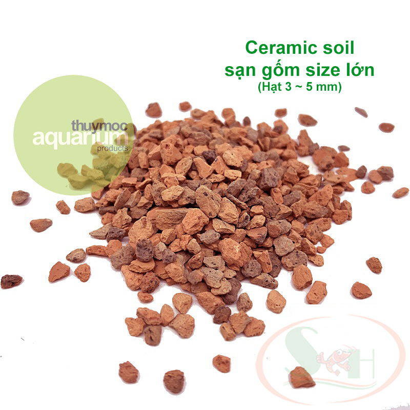 Sạn sỏi suối trải nền túi 1 kg gốm ceramic, sạn trắng, suối nâu, vàng kim sa bể thủy sinh cá tép cảnh
