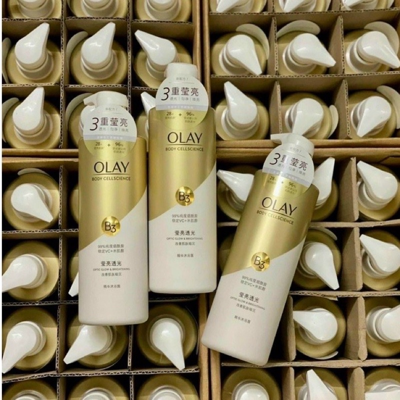 SỮA TẮM DƯỠNG TRẮNG DA OLAY BODY CLEANSER 500ML - Vitamin C + B3 Nội địa trung