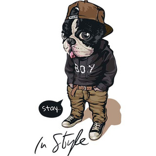 [Hình ủi, ép nhiệt] Hình chó Pug và Bull P2
