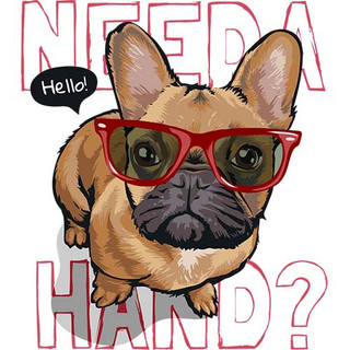 [Hình ủi, ép nhiệt] Hình chó Pug và Bull P3