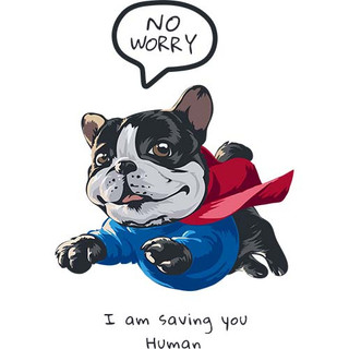 [Hình ủi, ép nhiệt] Hình chó Pug và Bull P3