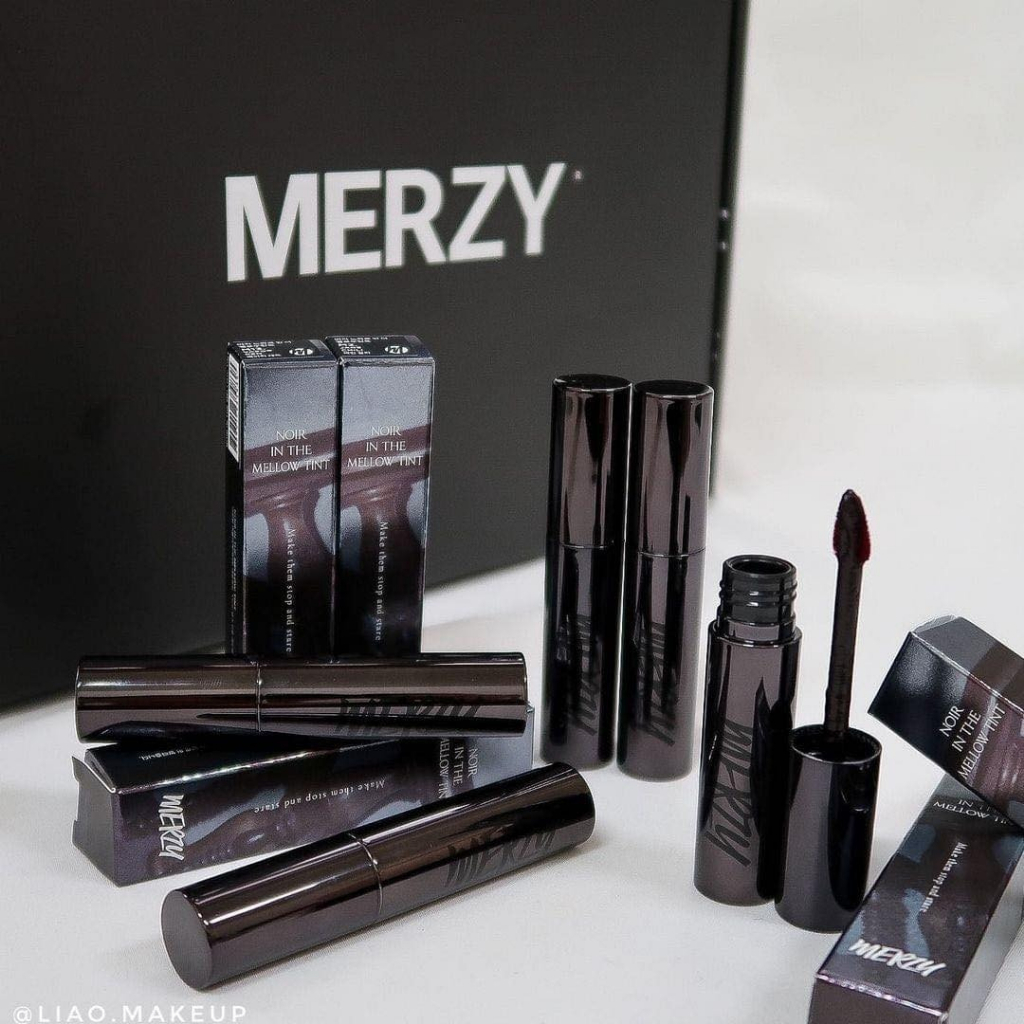 Son Kem Siêu Lì, Mịn Môi Merzy Noir In The Mellow Tint Merzy With Me vỏ đen