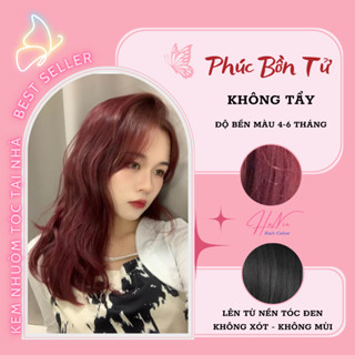 Thuốc Nhuộm Tóc Đỏ, thuốc nhuộm tóc Phúc Bồn Tử, HANIE tặng kèm oxy trợ dưỡng và bao tay