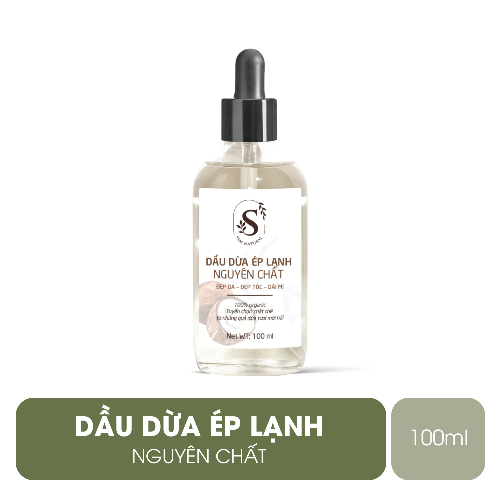 Dầu dừa ép lạnh nguyên chất - Sam Natural