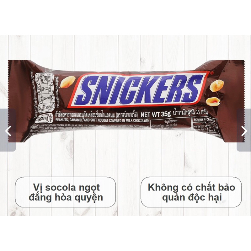 Thanh Socola đậu phộng Snicker 51g