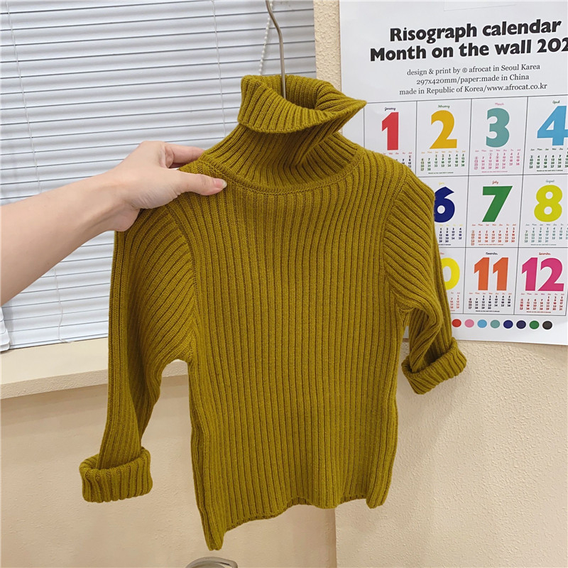 Áo len trẻ em, áo len cổ lọ cho bé trai và bé gái 10-28kg hàng quảng châu