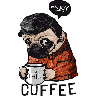 [Hình ủi, ép nhiệt] Hình chó Pug và Bull P5