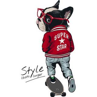 [Hình ủi, ép nhiệt] Hình chó Pug và Bull P4