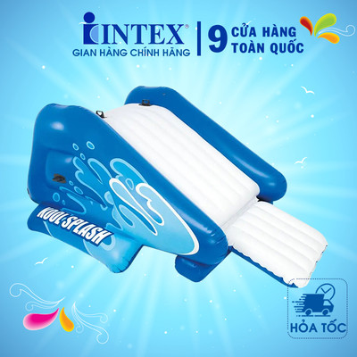Cầu trượt phao có vòi phun mưa mẫu mới INTEX 58849