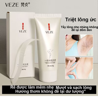 Kem tẩy lông VEZE nách tay chân triệt lông an toàn không đau rát Triệt Lông Vĩnh Viễn 60g