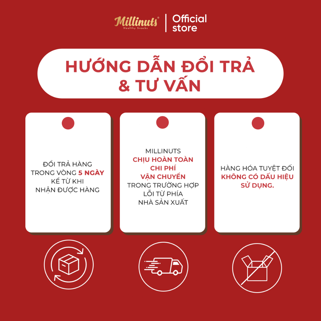 Bánh Biscotti Nguyên Cám Millinuts - Ngũ Cốc Siêu Hạt Ăn Kiêng Giảm Cân Healthy Dạng Hộp 100- 280g