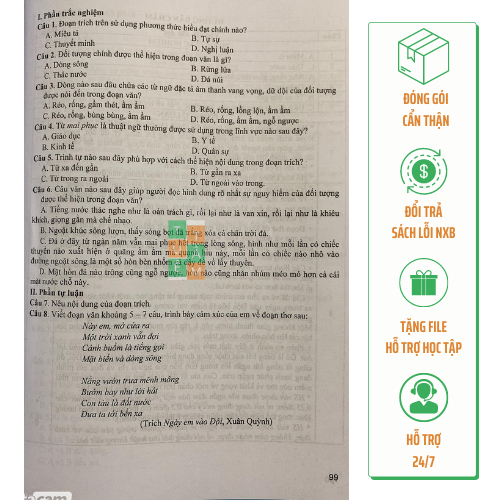 Sách - Đề kiểm tra Ngữ Văn 7